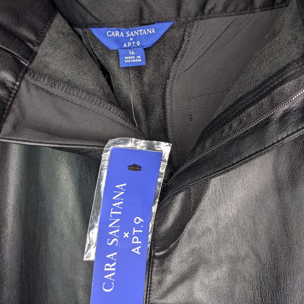 Cara Santana x Apt 9 Faux Leather Pants (16) - Picture 5 of 11